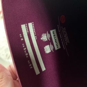 Hunter dark purple sparkle rain boots